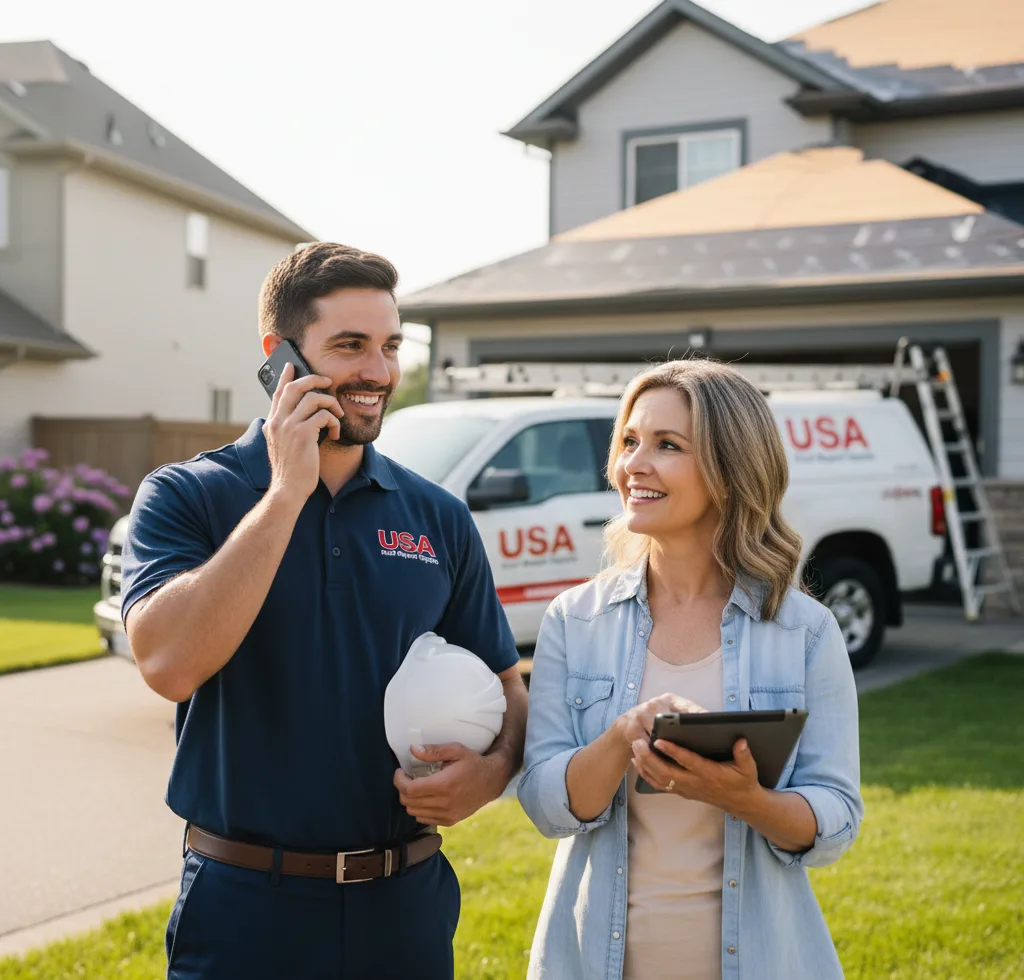 USA Roof Repair Experts customer support in Farmdale